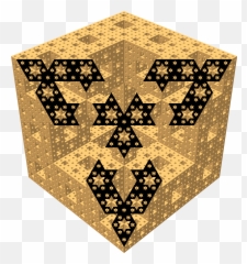 Menger Sponge Diagonal Section 17 - Menger Sponge Png,Sponge Png