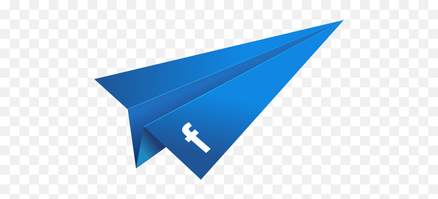 Blue Paper Plane Png Image - Blue Paper Plane,Facebook Plane Icon