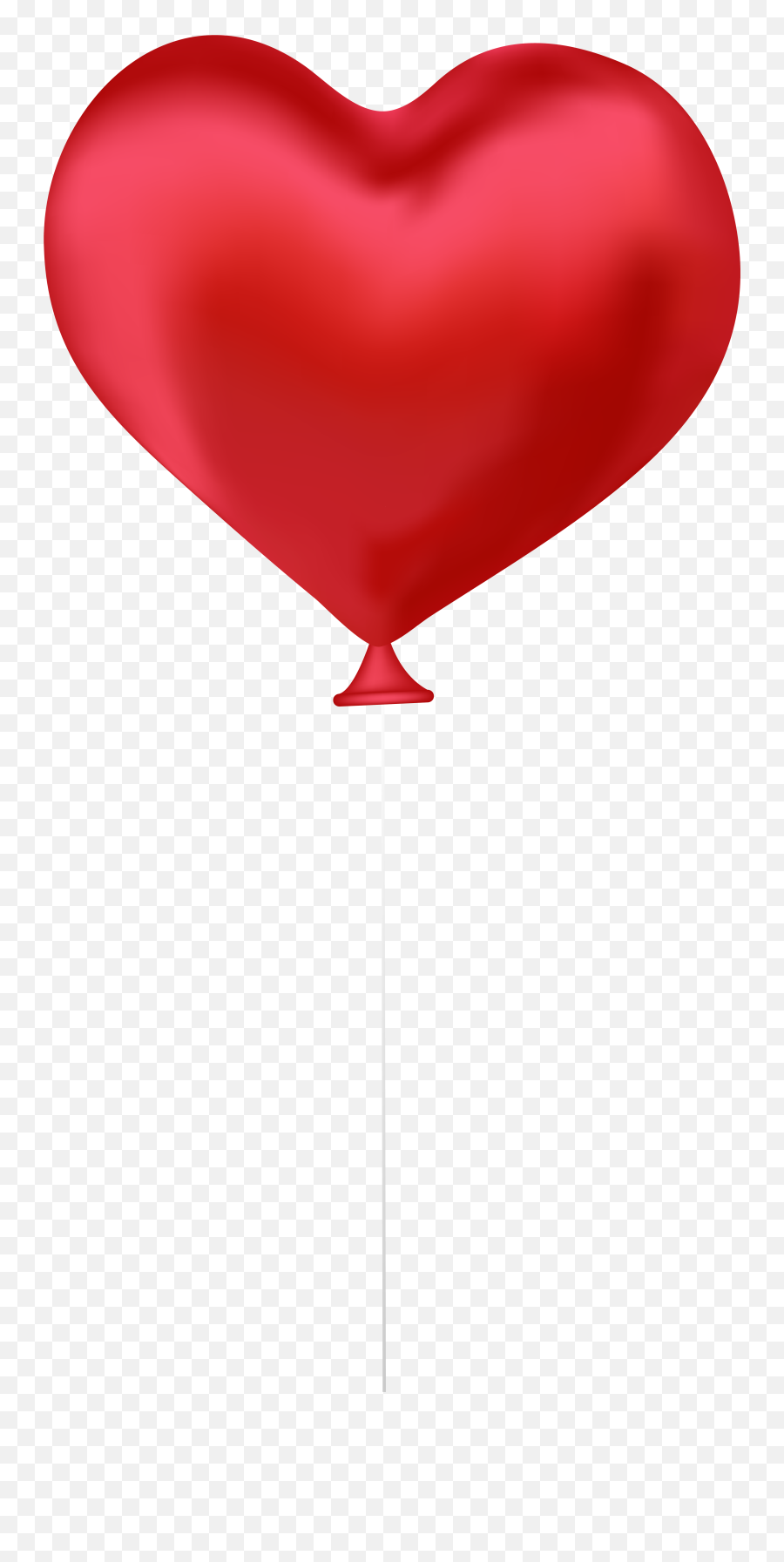 Red Heart Balloon Png Clip Art Image - Transparent Red Heart Balloon Png,Real Balloons Png