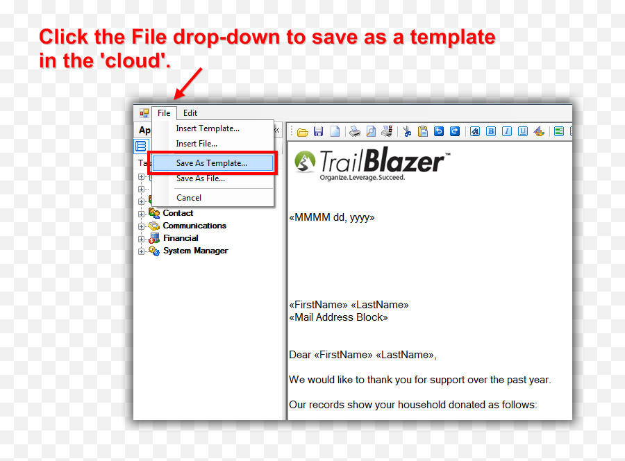 Trail Blazer How To Create A Year - End Tax Letter Addressed Vertical Png,Remove Divi Drop Down Menu Icon
