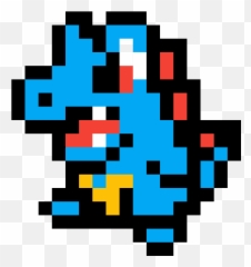 Pixilart - Totodile Pixel Art Png,Totodile Png