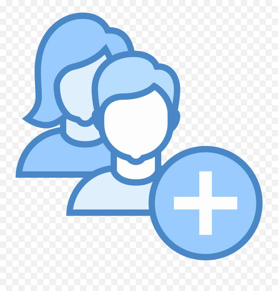 Add User Group Woman Man Icon - Add Group Icons Full Size Transparent Add User Icon Png,New Person Icon