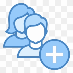 Add User Group Woman Man Icon - Icons Full Size Transparent png