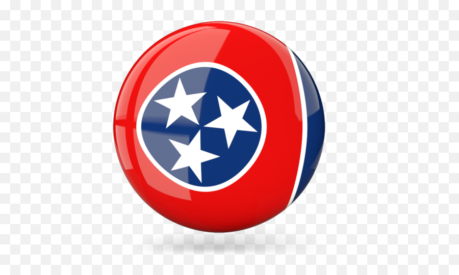 Glossy Round Icon Illustration Of Flag Ofu003cbr U003e Tennessee - Tennessee State Flag Png,Captain America Shield Icon