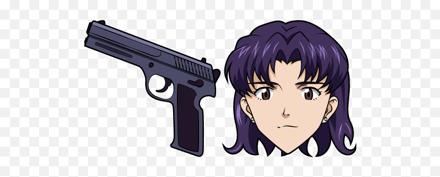 Neon Genesis Evangelion Misato Katsuragi And Pistol Cursor - Misato Katsuragi Gun Png,Rei Ayanami Icon