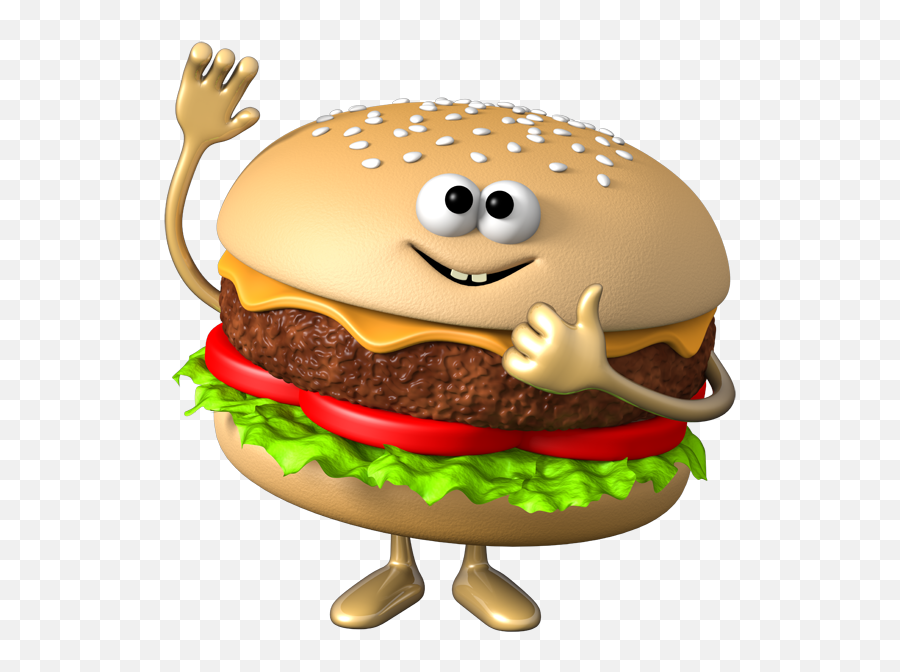 Cheeseburger Clipart Png - Cartoon Transparent Background Burger,Burger Png