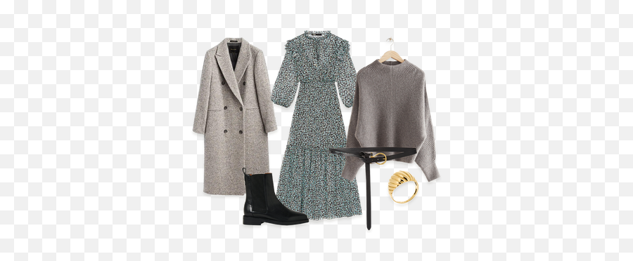 How To Layer Dresses For Autumnwinter Sheerluxe - Long Sleeve Png,J Crew Icon Trench In Wool Cashmere