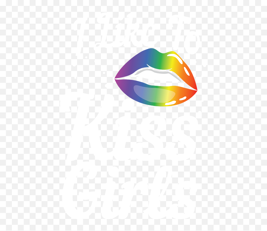 Lgbt Gay Pride Lesbian I Like To Kiss Girls Greeting Card - Language Png,Lesbian Flag Icon