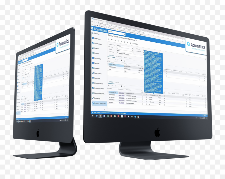 Acumatica Manufacturing Product Configurator Software - Office Equipment Png,Bill Of Materials Icon