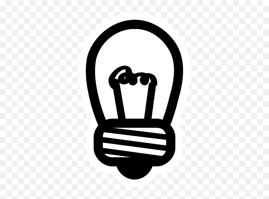 Light Bulb Icon Monochrome Free Svg - Clip Art Png,Light Bulb Icon