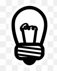 Light Bulb Icon Monochrome Free Svg - Clip Art png