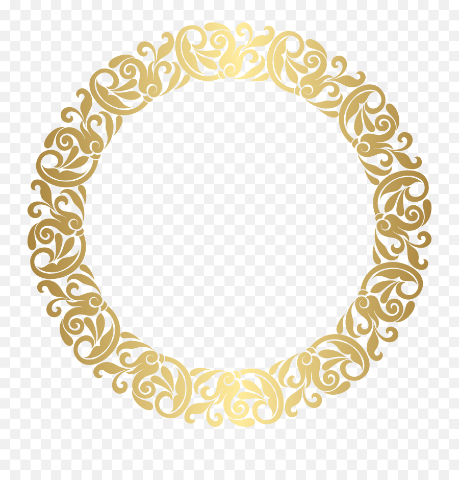 Transparent Background Gold Frame Clipart - Gold Flower Circle Png,Gold  Frame Transparent - free transparent png images 