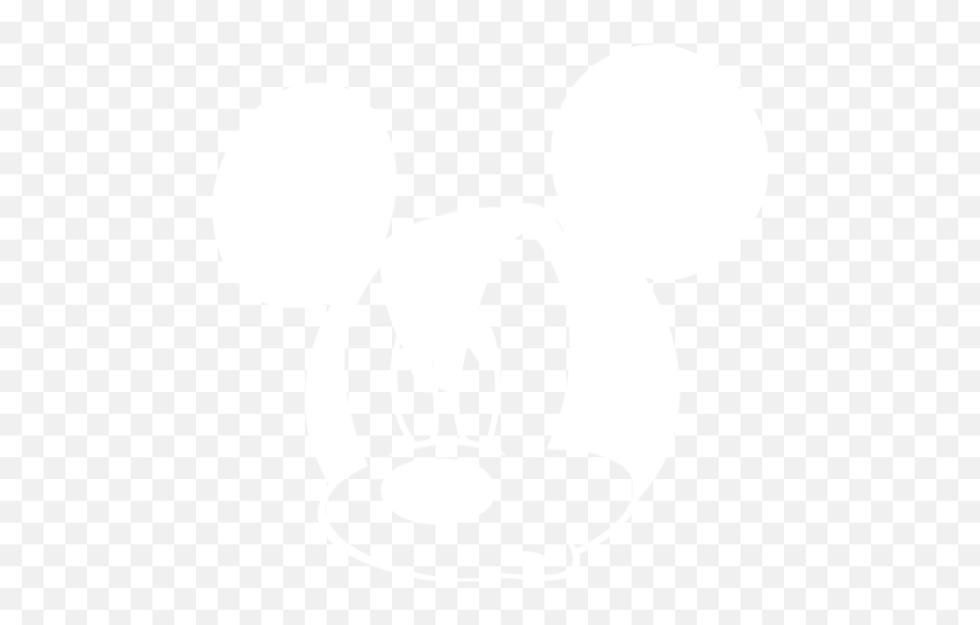 White Mickey Mouse 5 Icon - Free White Mickey Mouse Icons Mickey Mouse Design Black And White Png,Mouse Icon Transparent Background