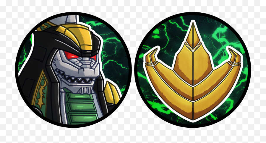 Dragonzord And Symbol Pins U2014 Weasyl - Symbol Green Ranger Logo Png,Pokemon Rangers Icon