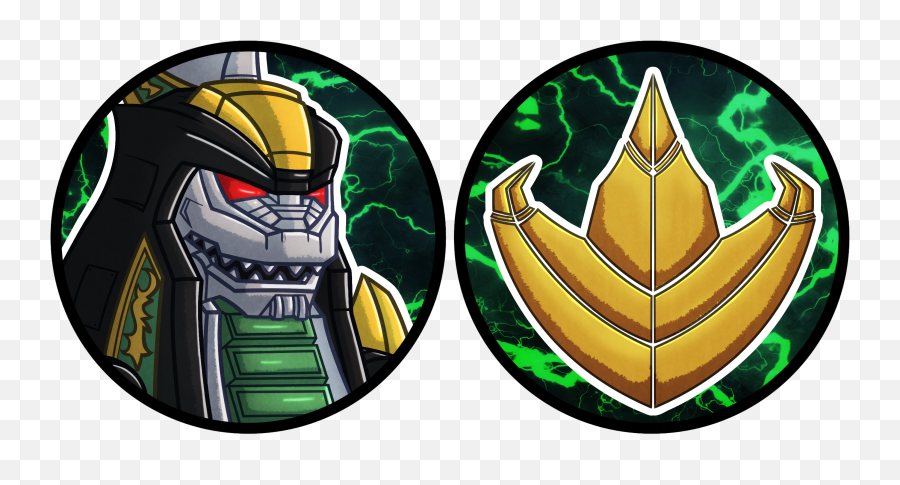 Dragonzord And Symbol Pins U2014 Weasyl - Symbol Green Ranger Logo Png ...