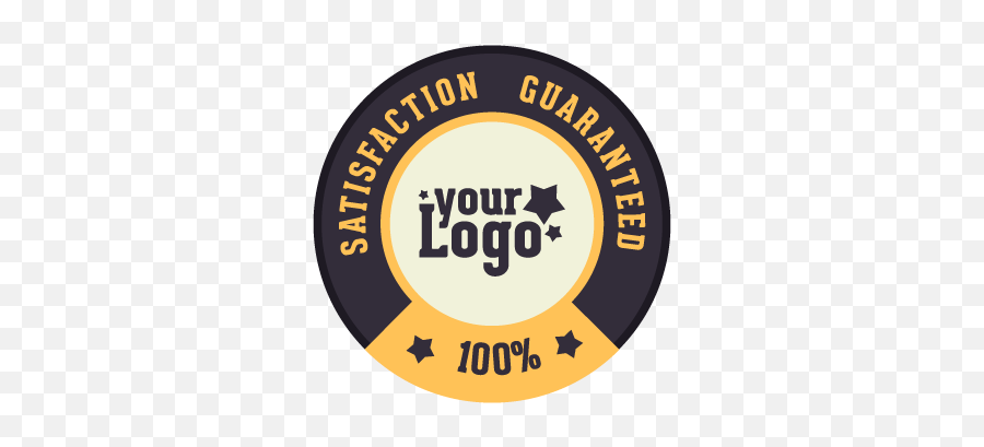 Satisfaction Guaranteed Logo Template - 100 Guarantee Png,Satisfaction Guaranteed Logo