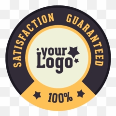 Satisfaction Guaranteed Logo Template - 100 Guarantee Png,Satisfaction Guaranteed Logo