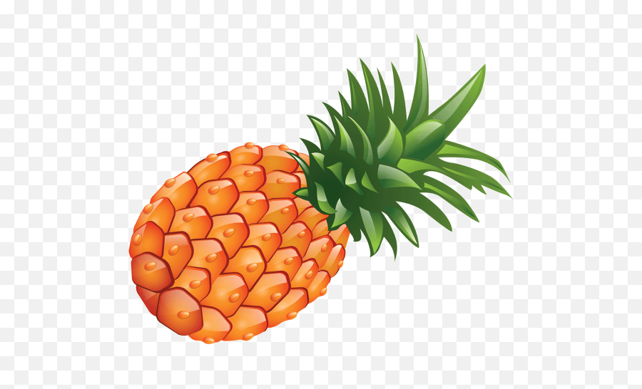 Download Pineapple Clipart Orange Fruit - Pineapple Clipart Transparent Background Png,Pineapple Clipart Png