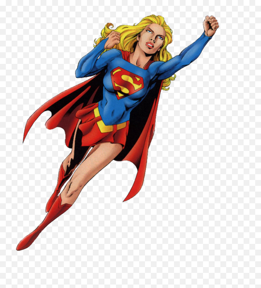Girl Clipart Superboy - Comic Supergirl Png,Super Girl Png