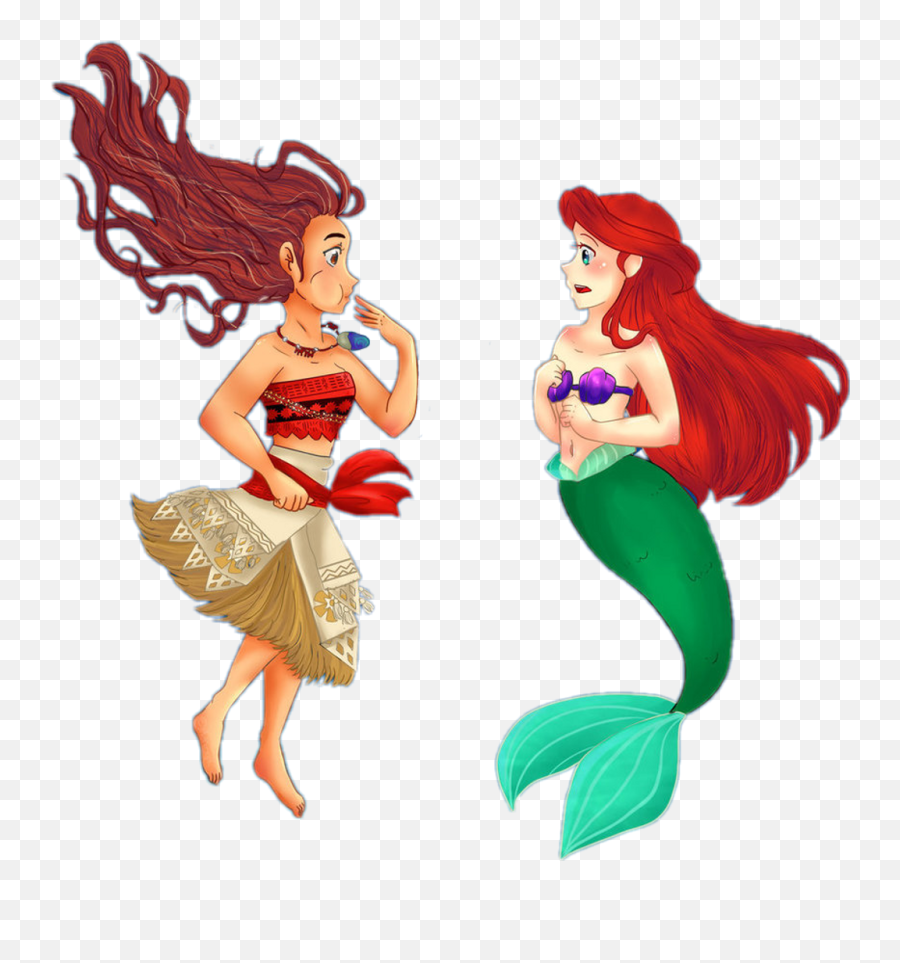 Download Moana Sticker Clipart Png - Mermaid Png Moana As Mermaid,Moana Clipart Png