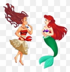 Download Moana Sticker Clipart Png - Mermaid Png Moana As Mermaid,Moana Clipart Png
