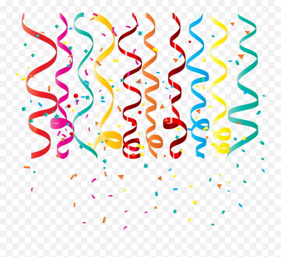 Streamers Png - Confetti Curling Ribbon Birthday Streamers Birthday Streamers,Confetti Png