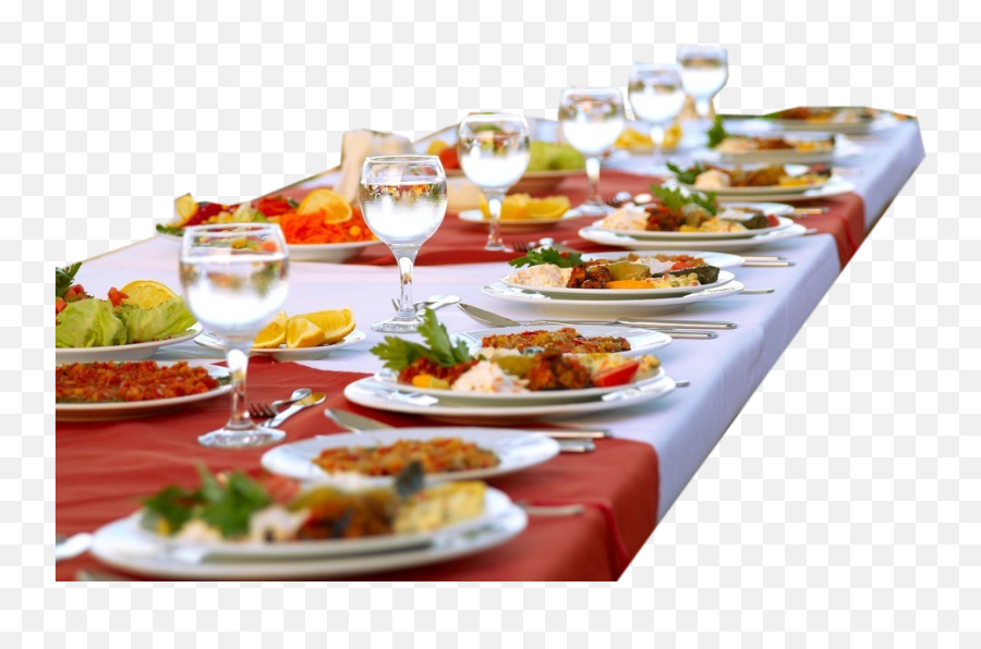 Download Hd Dinner Table Food Png - Dinner Table With Food Png,Dinner Table Png