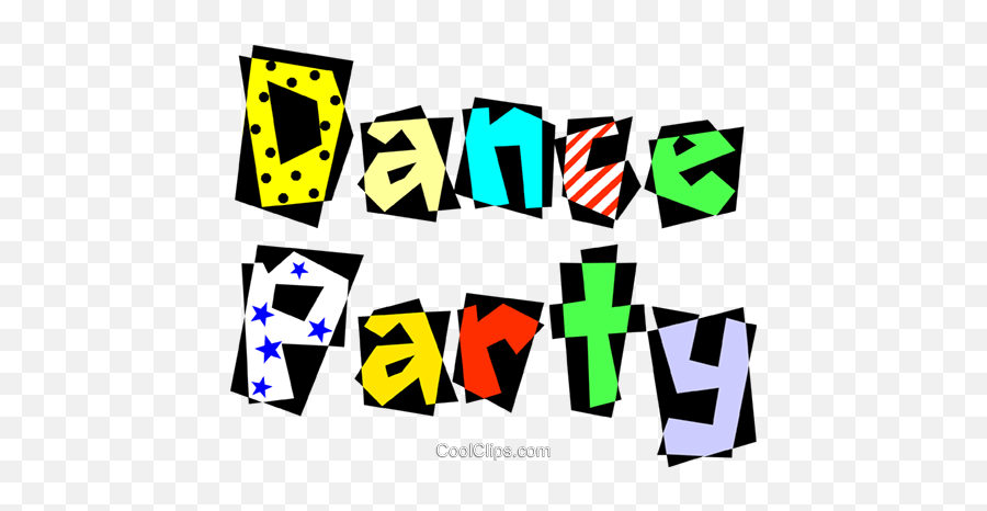 Dance Party Royalty Free Vector Clip Art Illustration - Graphic Design Png,Dance Party Png
