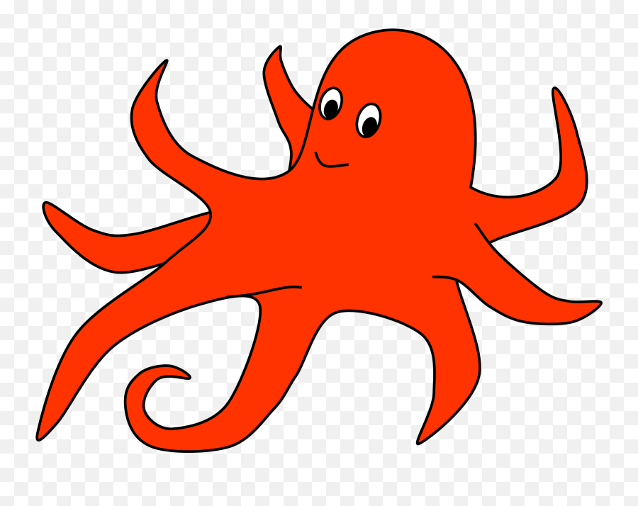 Octopus Clipart Frame - Orange Octopus Png Transparent Png Orange Octopus Clipart Transparent,Octopus Png