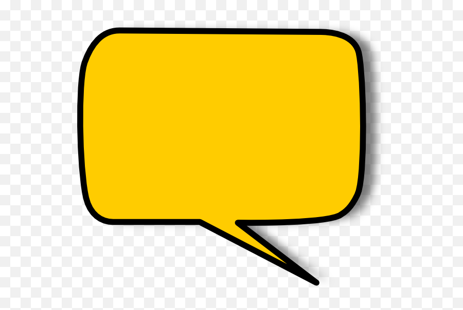 Yellow Speech Bubble Png 2 Image - Clip Art,Voice Bubble Png