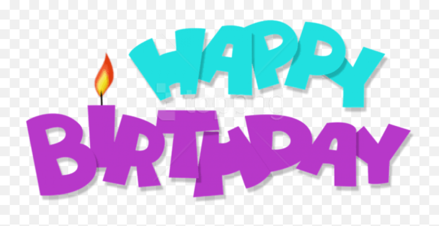Download Free Png Happy Birthday Transparent Blue - Happy Birthday Text Transparent,Happy Birthday Png Text