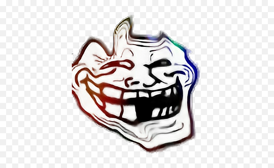 Trollface Sticker - Black Mirror Meme Face Transparent Roblox Troll Face Png,Meme Face Png