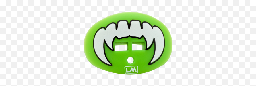 Vampire Fang Fluorescent Green Football - Mouthguard Png,Vampire Fangs Png