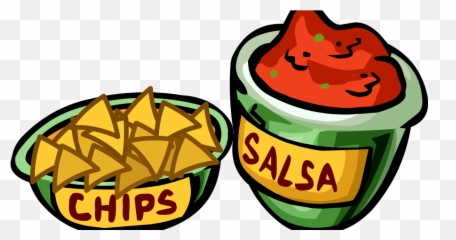 Png Black White - Transparent Chips And Salsa Clip Art,Dip Png