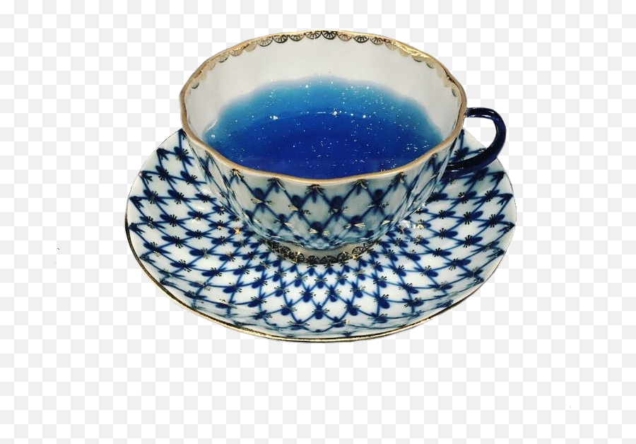 Tea Blue Teacup Drink Aesthetic Png - Tea Cup Aestetic Png Transparent,Teacup Png