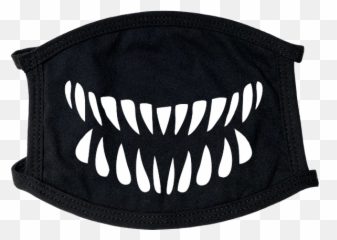 Monster Mouth Premium Face Mask - Cloth Face Mask Png,Monster Mouth Png