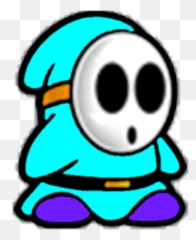 Light Blue Shy Guy - Dot Png,Shy Guy Png