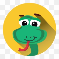 Snake Cartoon Circle Icon - Transparent Png U0026 Svg Vector File Transparent Snake Game Png,Snake Emoji Png