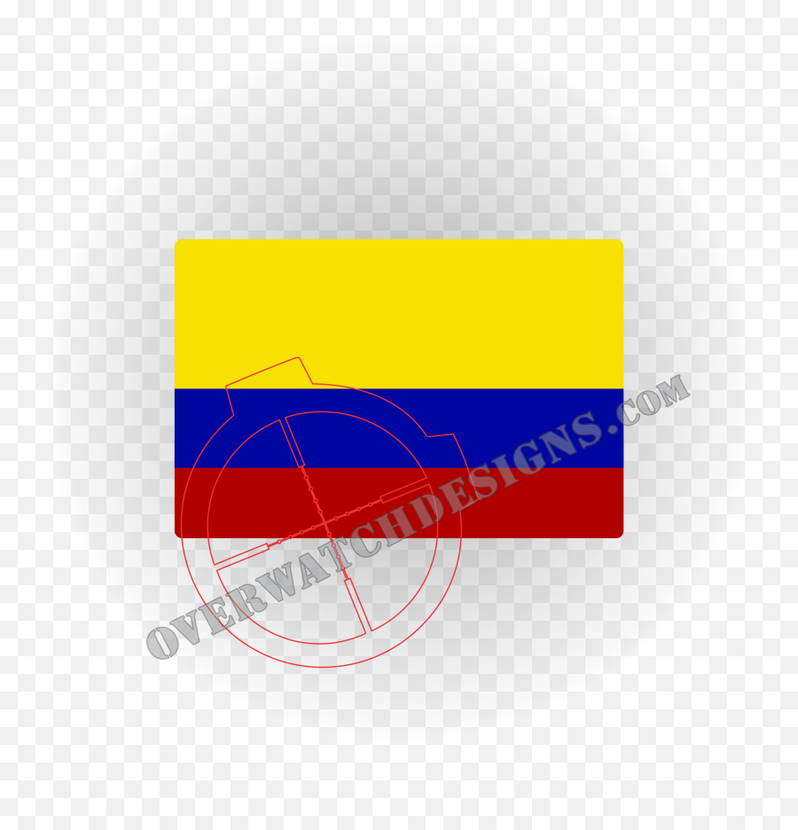Colombia Flag Sticker - Horizontal Png,Colombia Flag Png