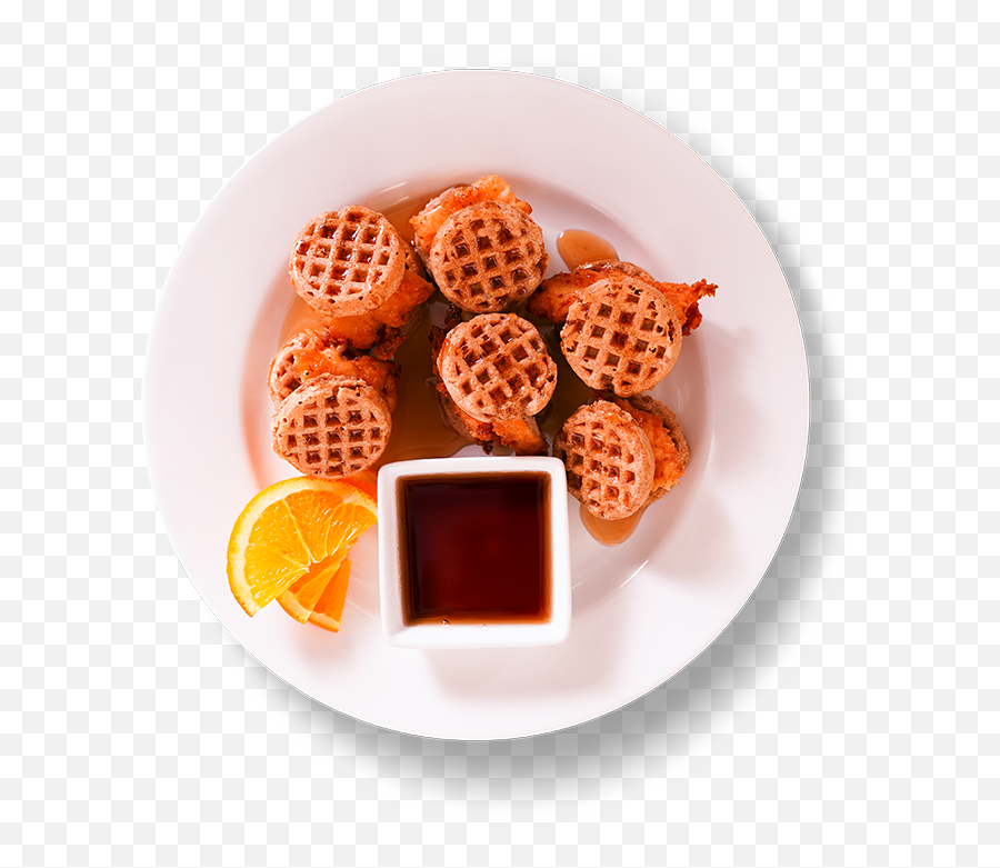 Chicken And Waffle Sliders - Snack Png,Waffle Transparent