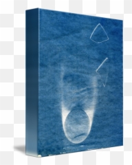 Broken Glass And Shards Cyanotype - Vertical png