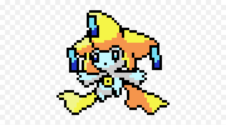 Pixel Art Pokemon Jirachi Transparent - Jirachi Pokemon Pixel Art Png,Jirachi Png