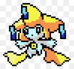 Pixel Art Pokemon Jirachi Transparent - Jirachi Pokemon Pixel Art Png,Jirachi Png