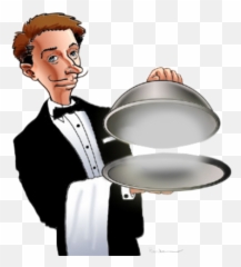 Waitress Clipart Hotel Job - Transparent Waiter Clipart Png,Waitress Png