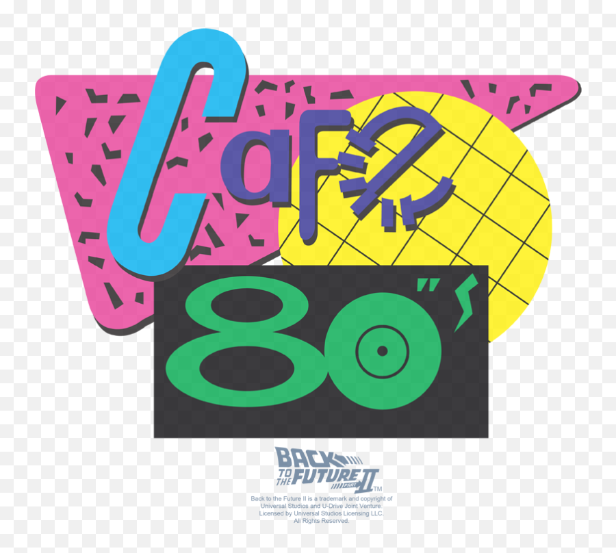 Back To The Future Ii Cafe 80s Womens - Back To The Future Png,Back To The Future Logo Transparent