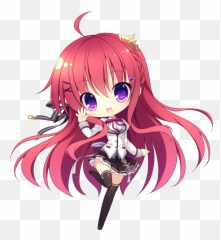 Chibi Pink Anime Girl Png Ali - a Png