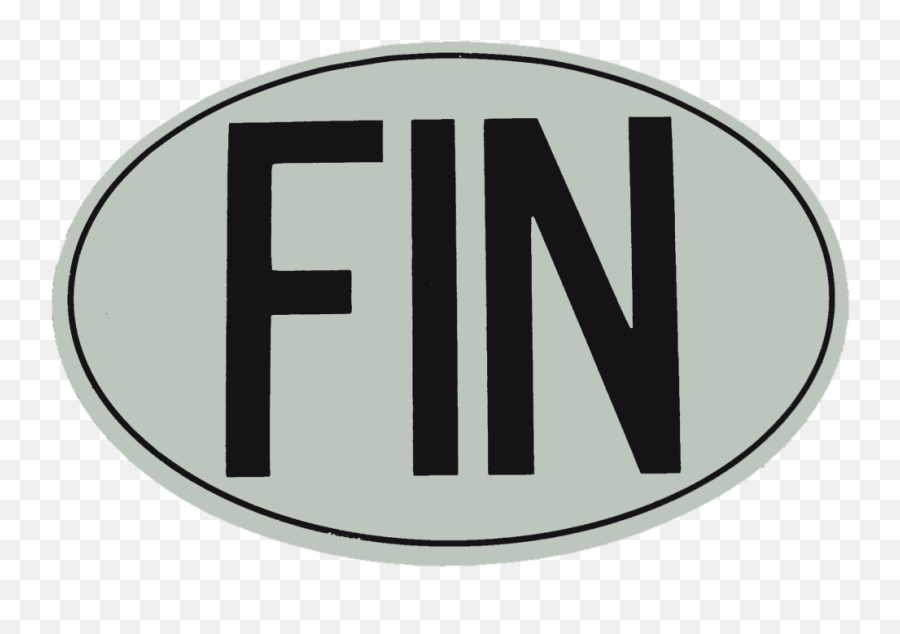 International Vehicle Registration Oval - Fin Png,Fin Png