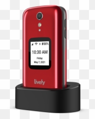 Lively Flip Best Basic Big Button Cell Phone For Seniors - Jitterbug png