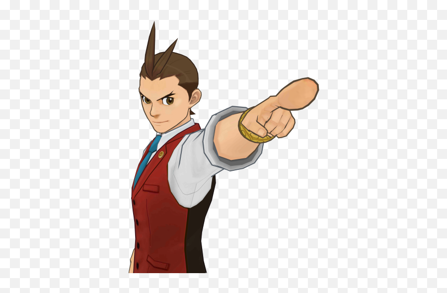 Guide To Dual Destinies 3d Character Models Rigged - Fictional Character Png,Miles Edgeworth Icon