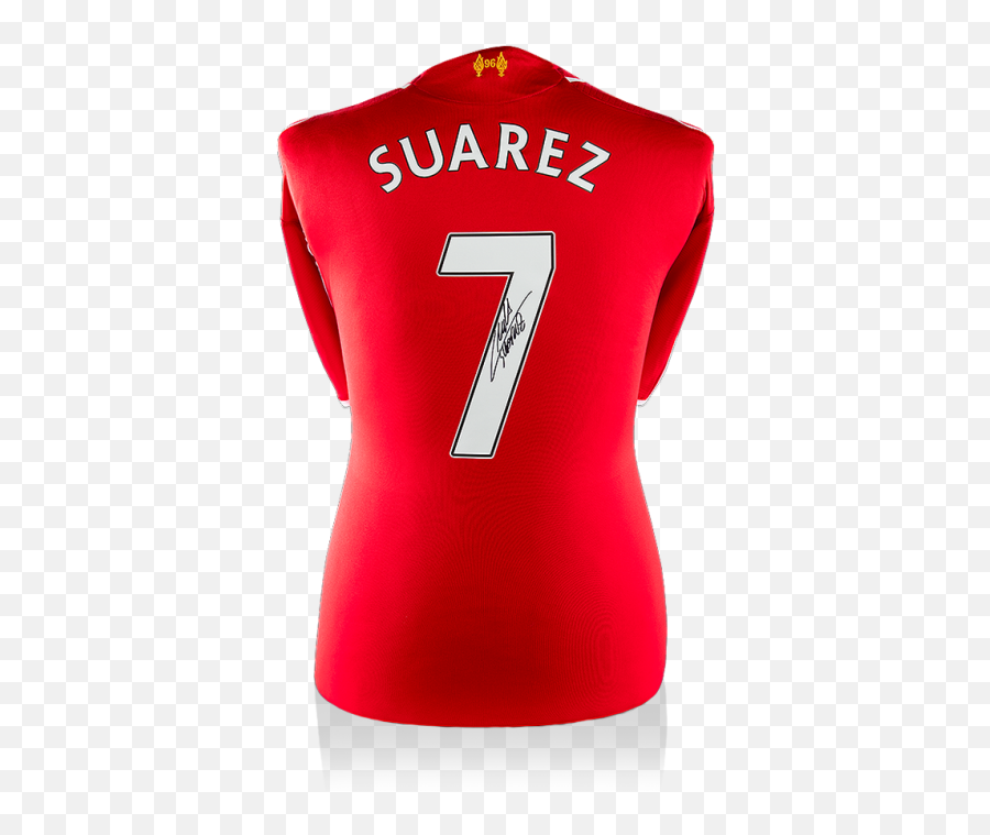 Luis Suarez Back Signed Liverpool 2014 - Sleeveless Png,Marco Diaz Icon